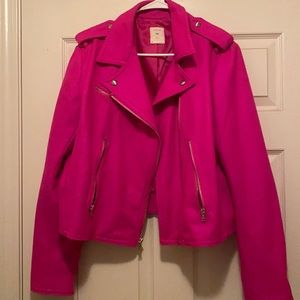 Gap Pink/Fuchsia Motorcycle Jacket